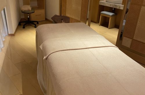 温かみのある落ち着いたスパルーム