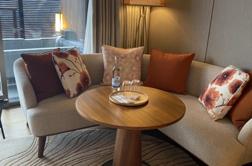 大き目のダイニングセット。これはとても便利だった。