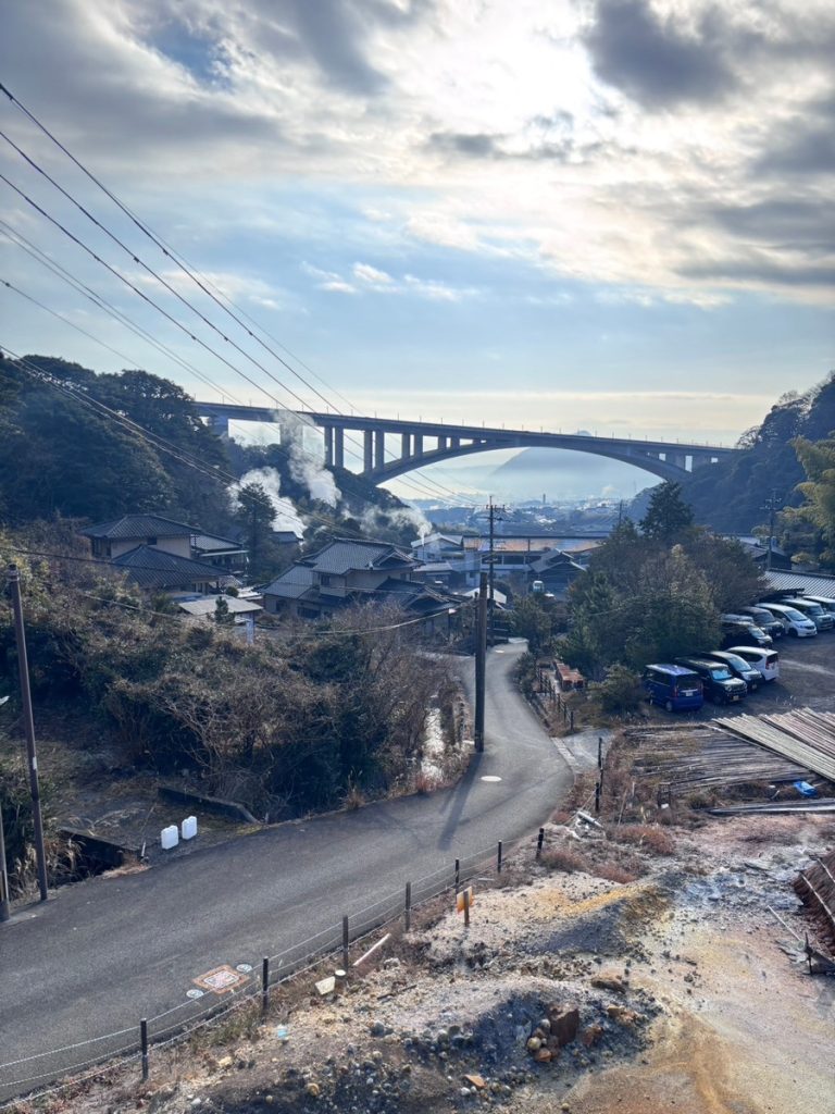 インターコンチネンタル別府から明礬温泉までの道のり