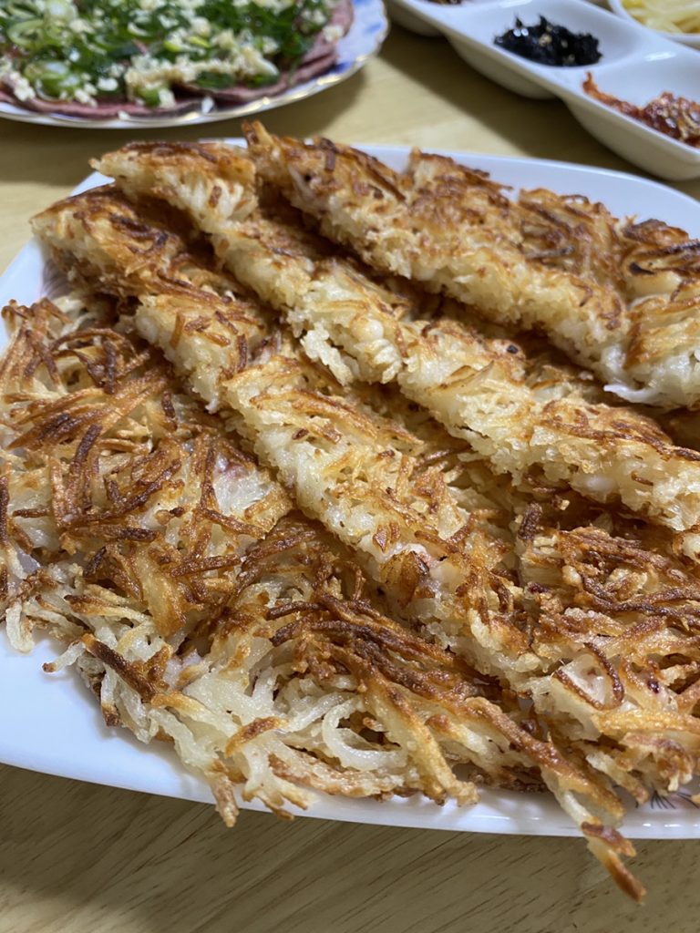 尼崎 立花の韓国料理 釜山 じゃがいもチヂミ