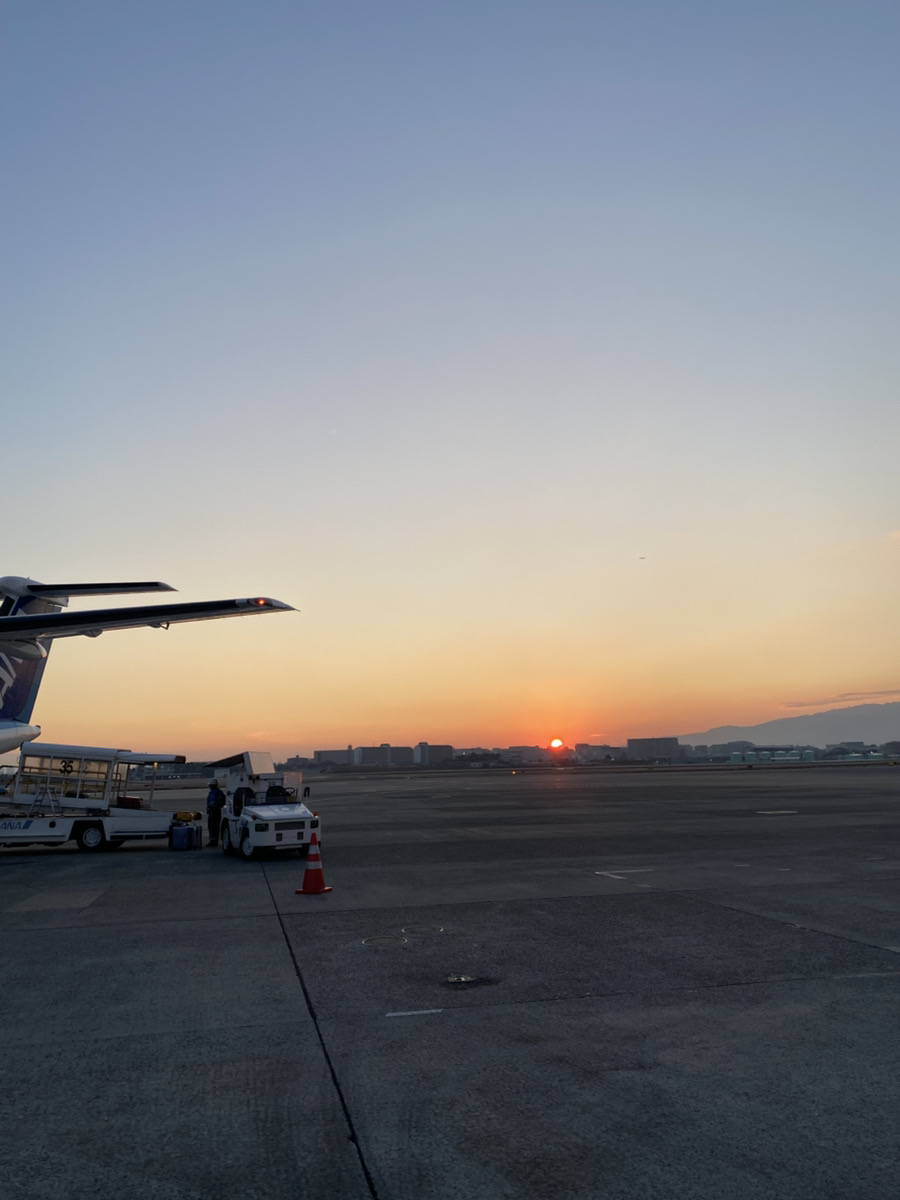 伊丹空港に到着