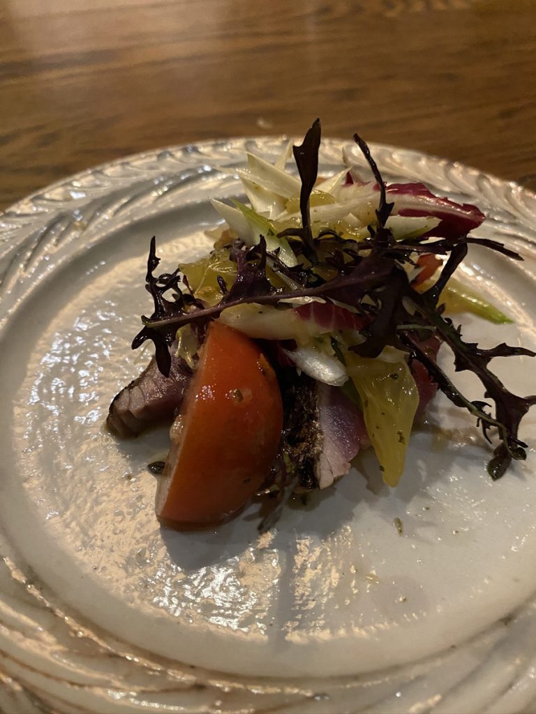 L'angolo(ランゴロ)ヤイトガツオを使った一品