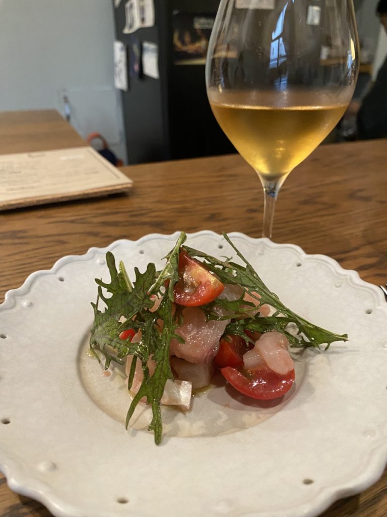 L'angolo(ランゴロ)ランチ 魚介の前菜