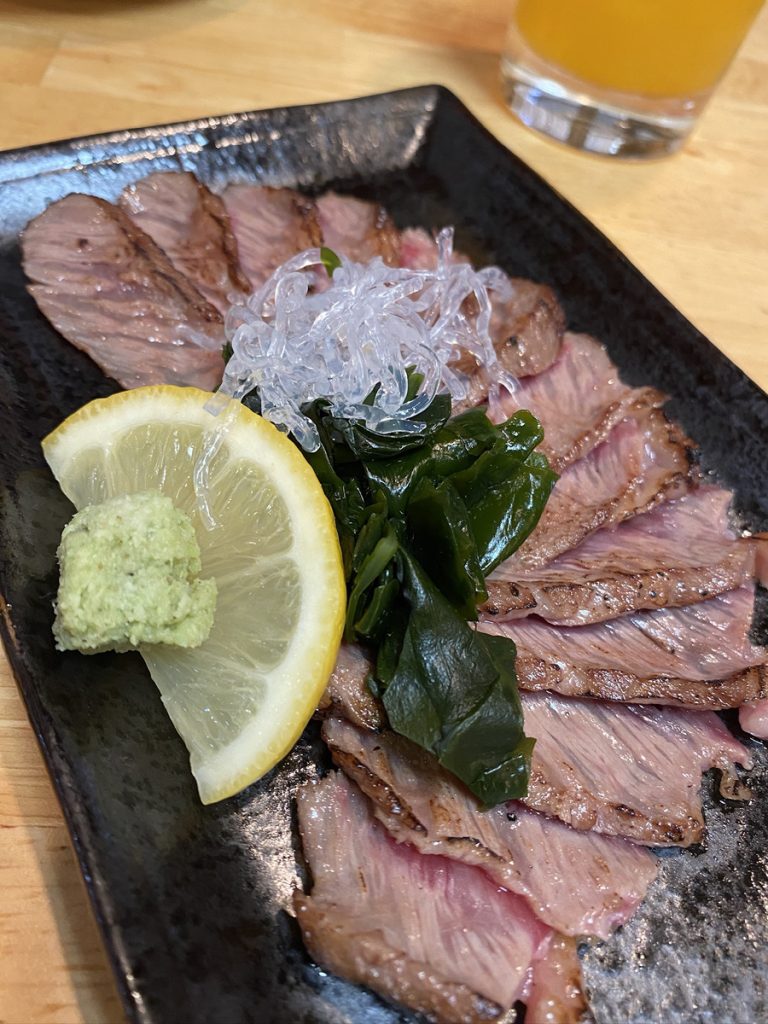 天満橋のすし処 ひでまる 黒毛和牛たたき