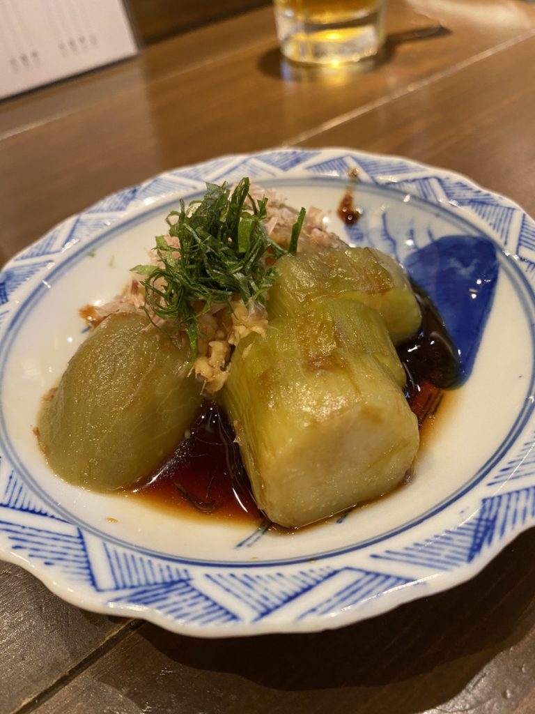 天下茶屋 おでん まる米 焼き茄子