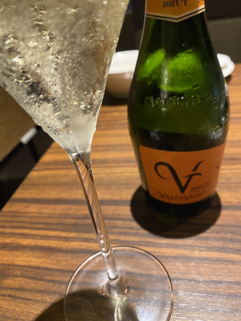 焼肉 万両 東天満店 スパークリング ヴァルディビエソ・ブリュット NV ハーフ
