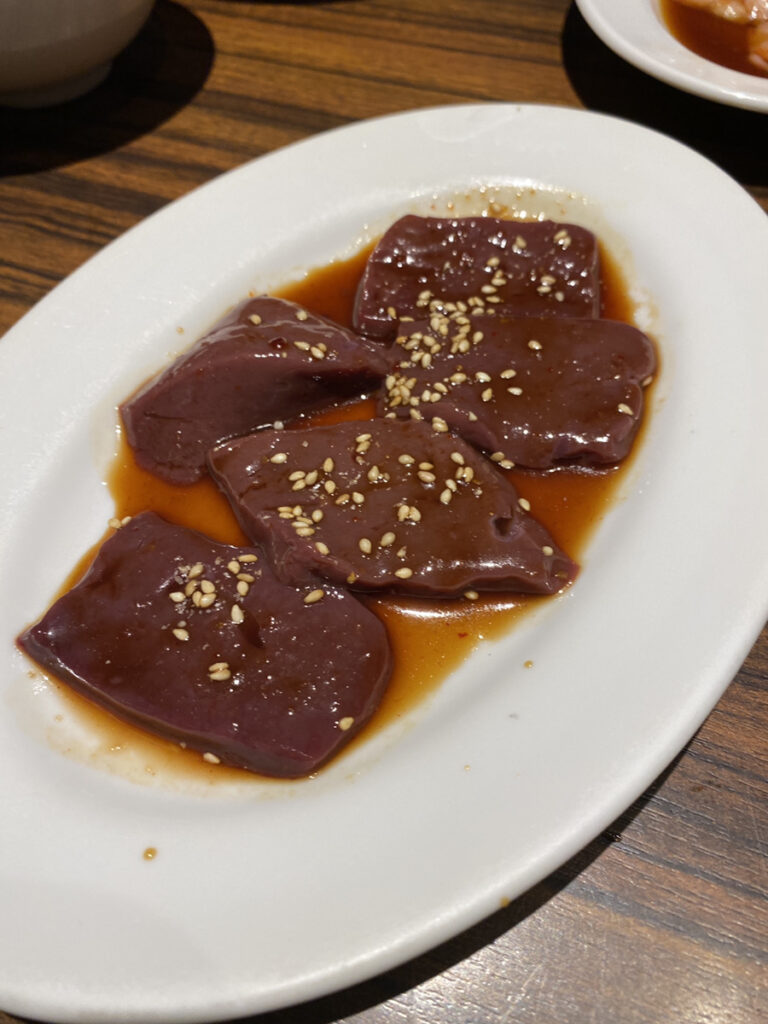 焼肉 万両 東天満店 焼きレバー