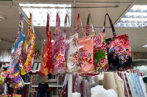 【聖欣布行】客家花布のポーチやトートバッグ