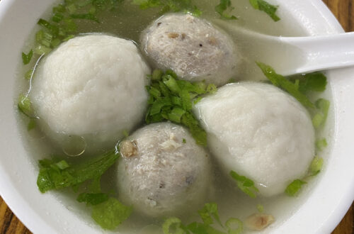 佳興魚丸店 団子スープ 福州魚丸と香菇丸のミックス