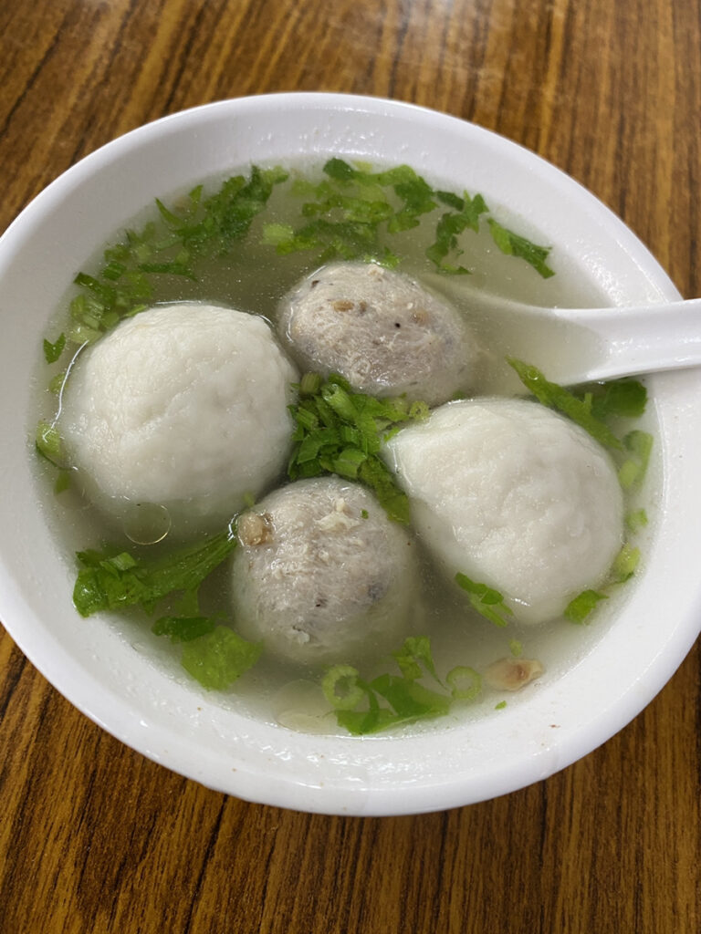 佳興魚丸店 団子スープ 福州魚丸と香菇丸のミックス