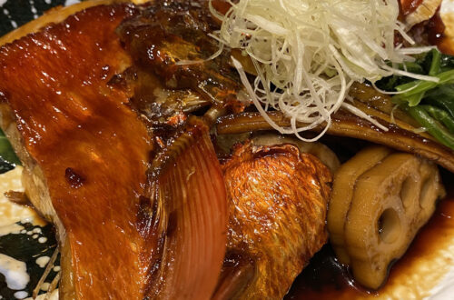 博多漁家 磯貝 金目鯛の煮付け