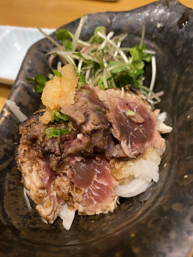博多漁家 磯貝 マグロホホ肉ポン酢