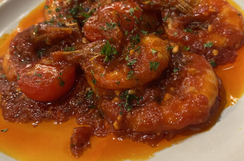 エビチリアヒージョ風（990円）