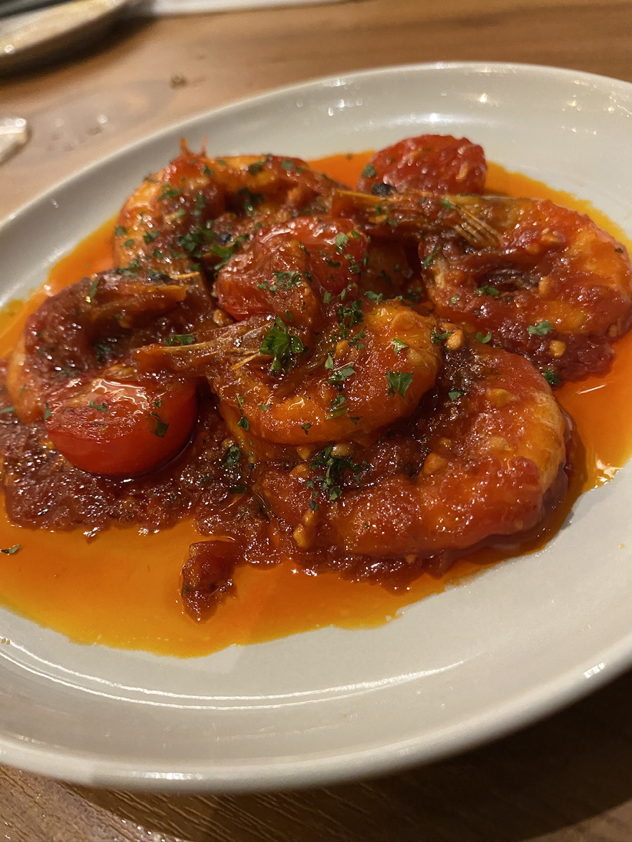 エビチリアヒージョ風（990円）