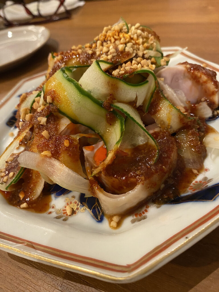 よだれどりのサラダ仕立て（770円）