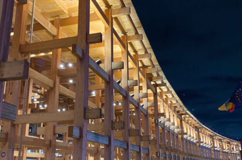 夜の大屋根リング