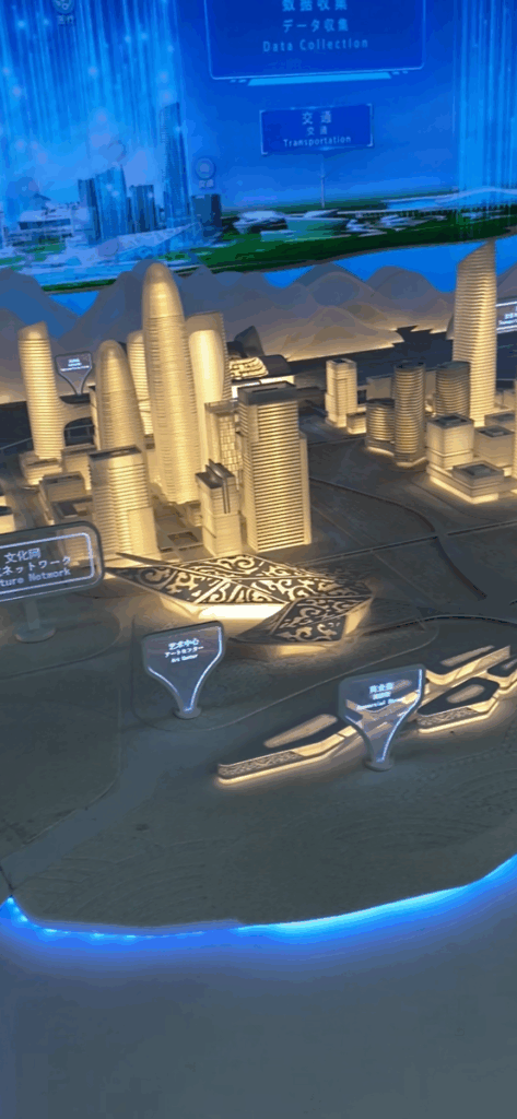 中国館 スマートシティのミニチュア