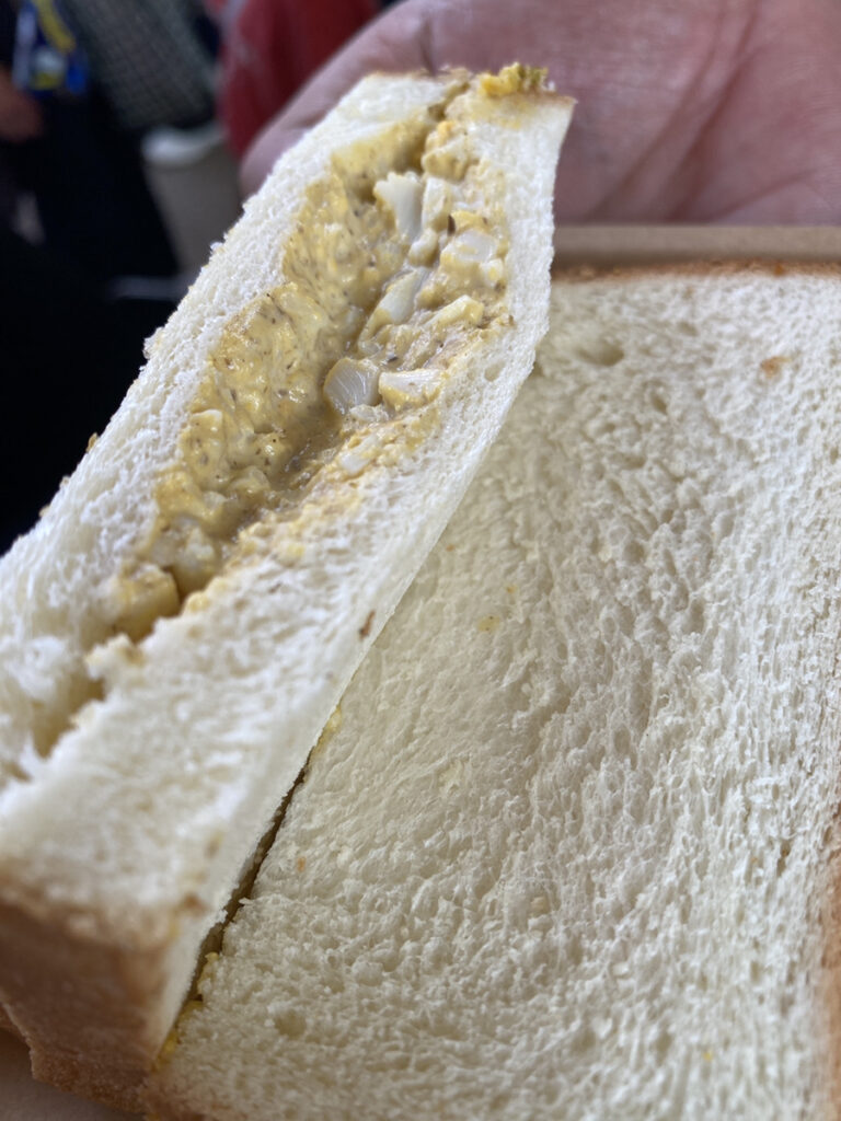 イタリアントリュフタマゴのホットサンド（1500円）