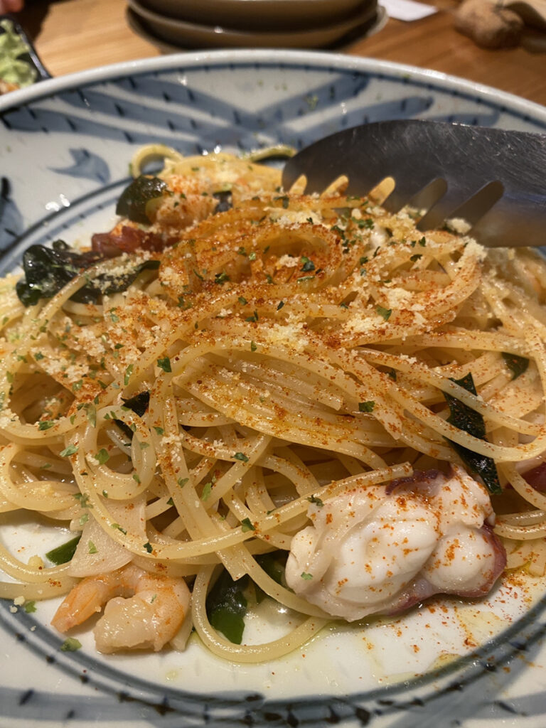 本日のペペロンチーノ（900円）