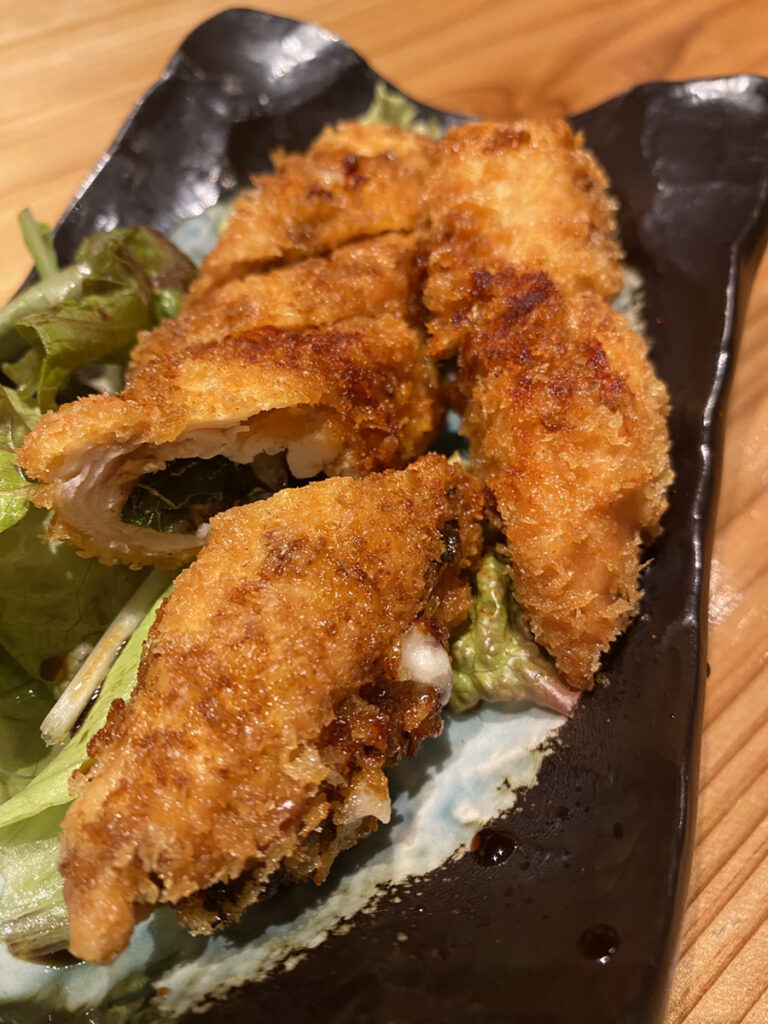 ササミ梅紫蘇カツ（780円）