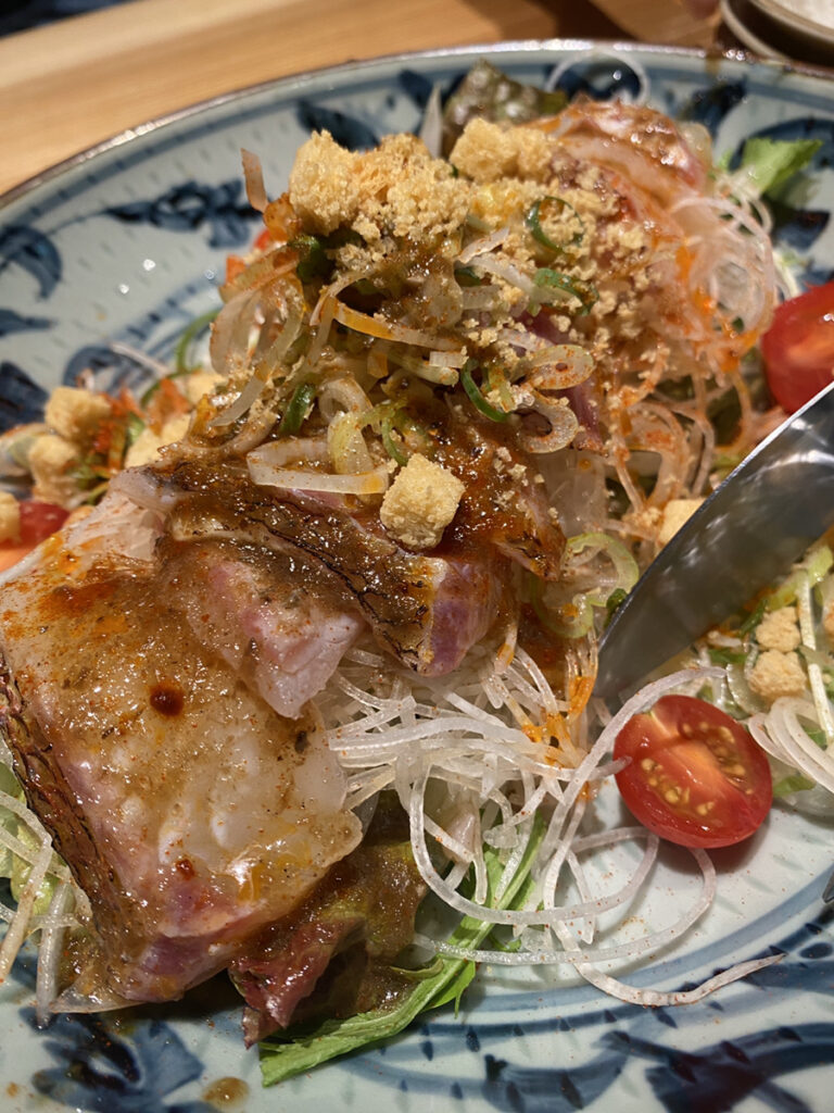 鯛の中華風お刺身サラダ（880円）