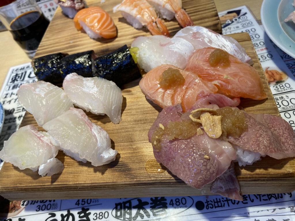 オーダーしたすしがやってきた②