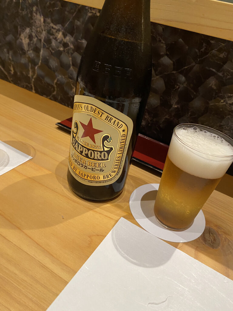 ビールで乾杯