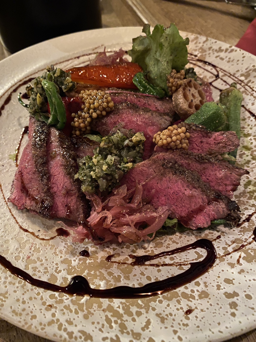 国産牛イチボのステーキ