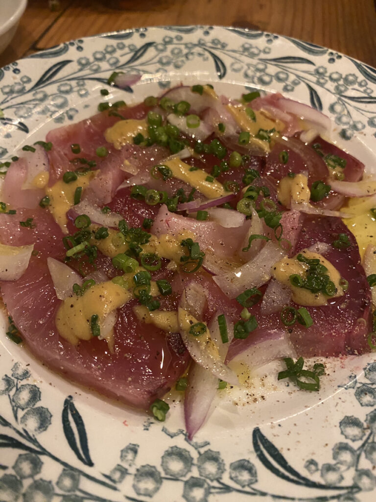 ヨコワのカルパッチョ