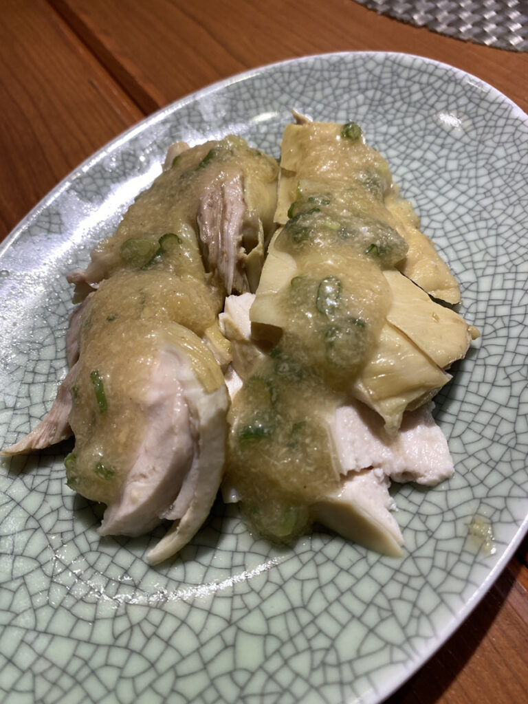 丹波地鶏の生姜ソース