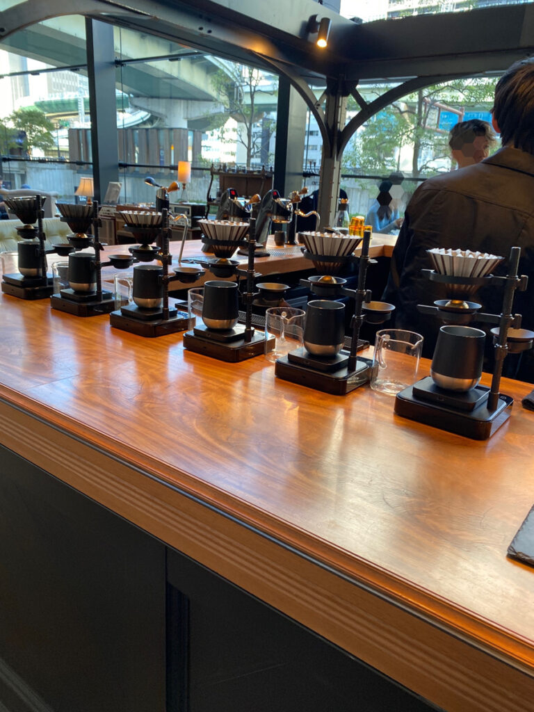 ドリップの装置がずらり