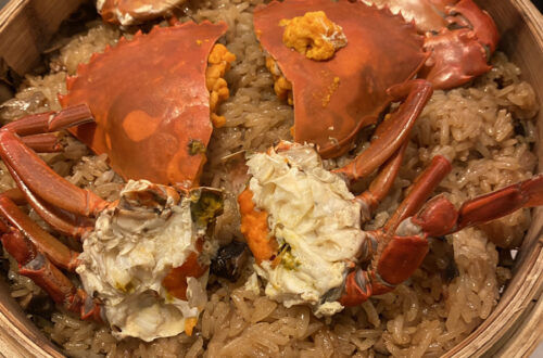 ワタリガニの台湾スタイルおこわ NT$1280