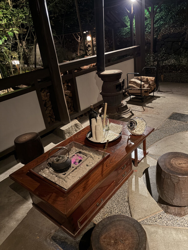 ここで焼酎がいただける