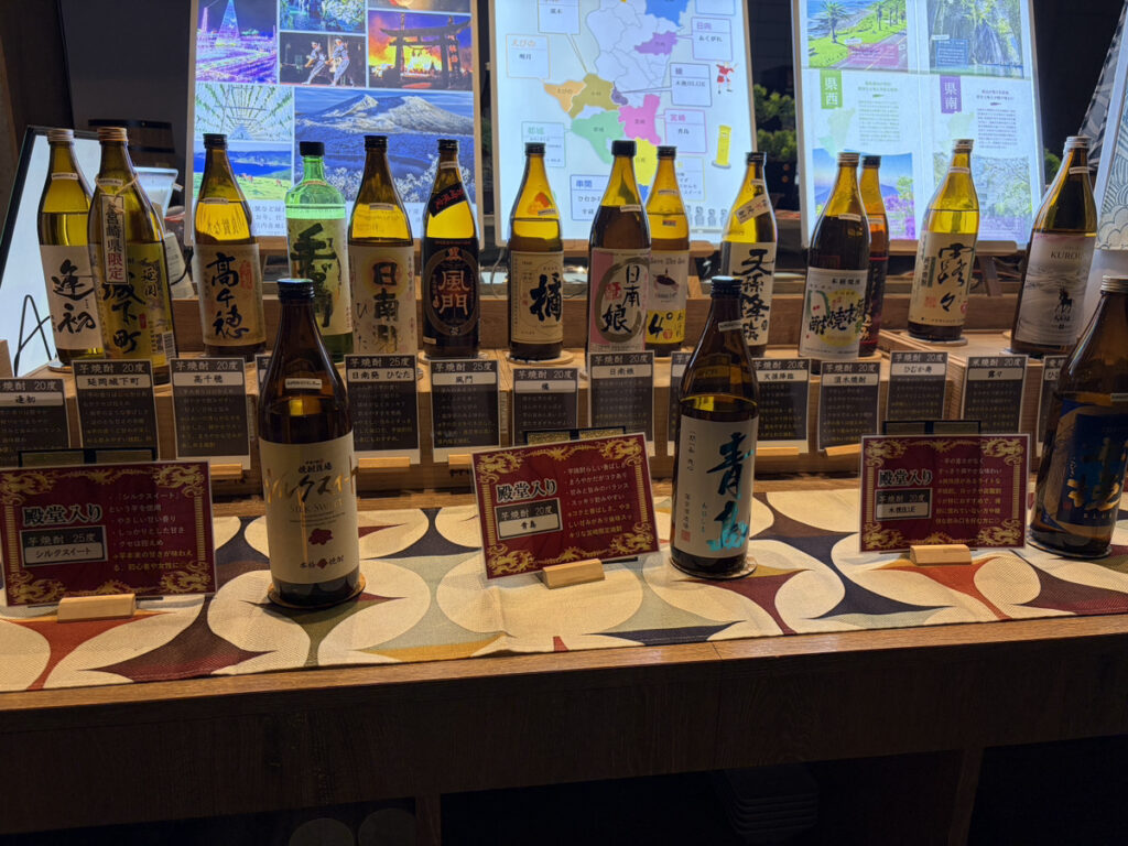 九州ならではの焼酎ラインナップ