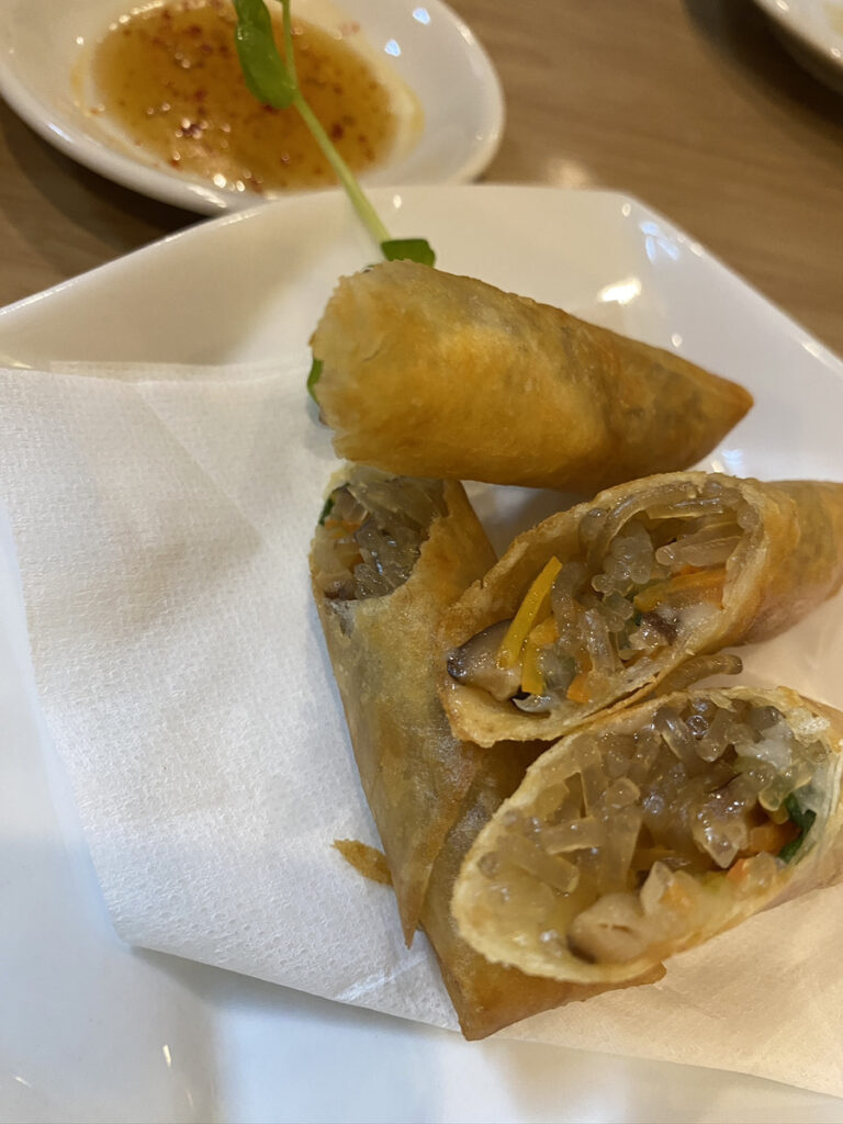 チャプチェの春巻き