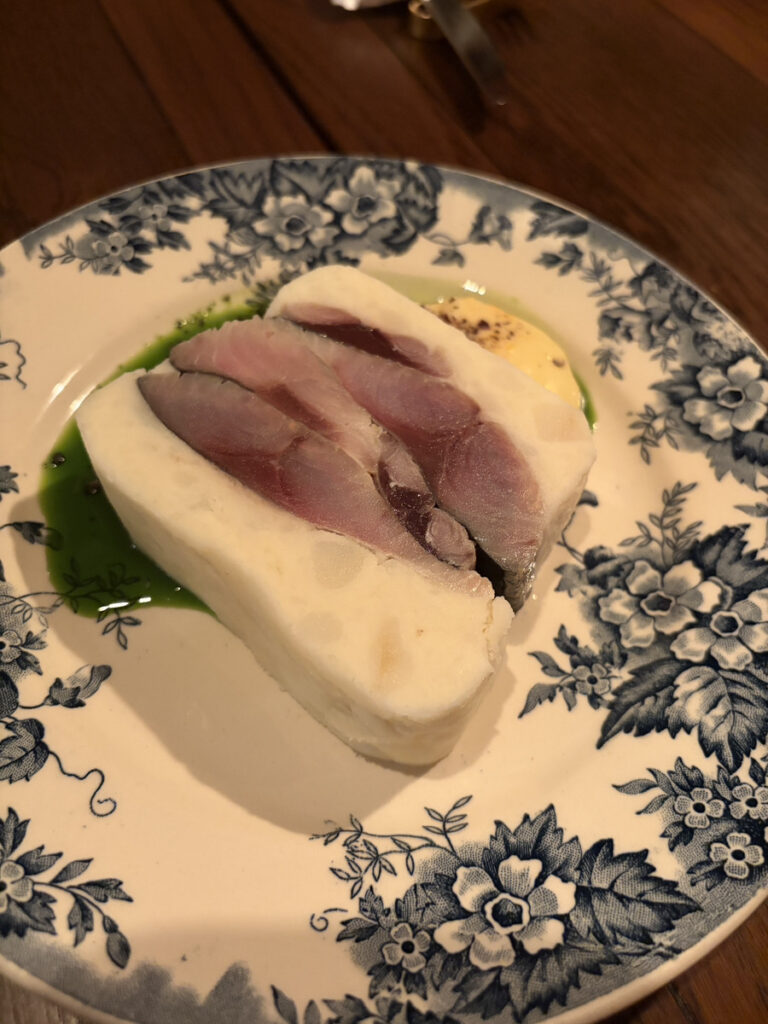 寒鯖 ポテトサラダ オレンジマヨネーズ（1200円）