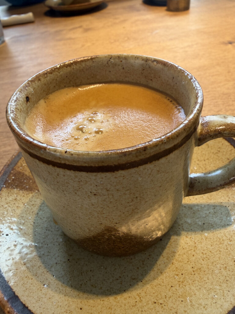 食後のコーヒー