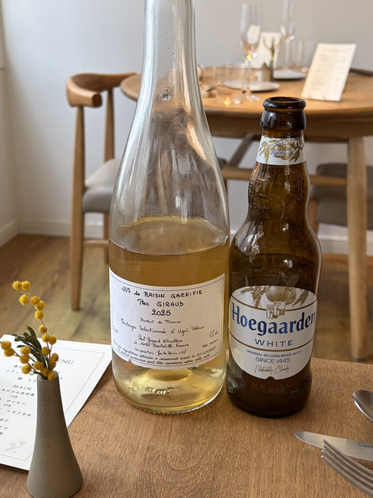 ノンアルのスパークリングとベルギービール