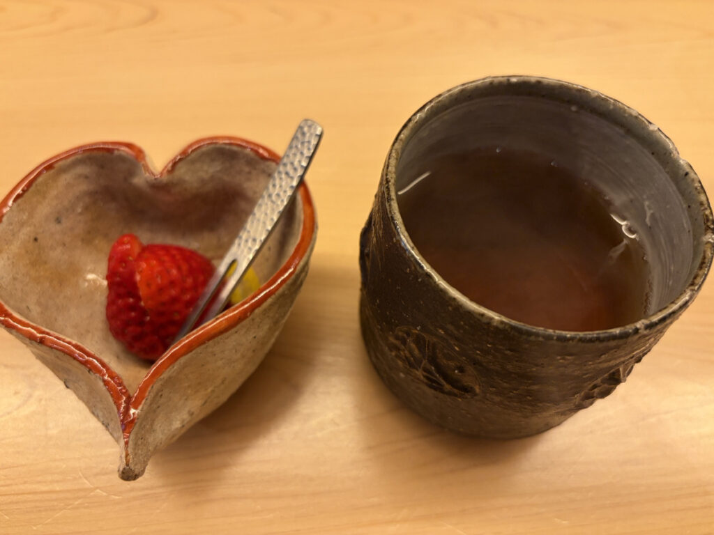 いちごとほうじ茶
