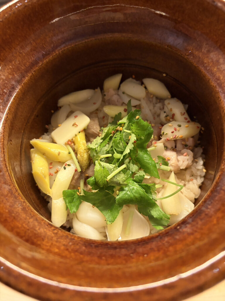 百合根とアスパラのごはん