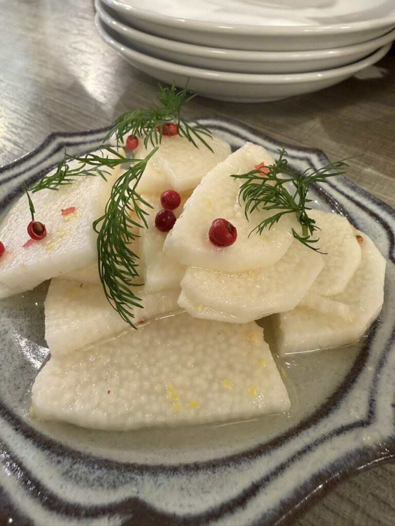 長いもマリネ レモンマスタード（385円）