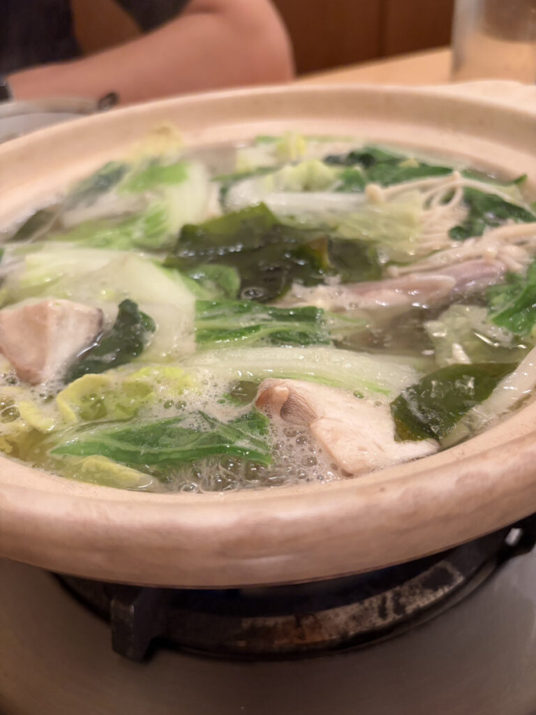 お鍋ができあがってきました